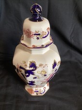 Masons ironstone large blue - large,