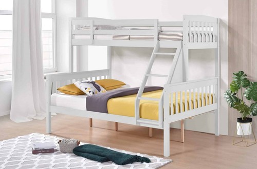 Triple bunk bed - bed, pine