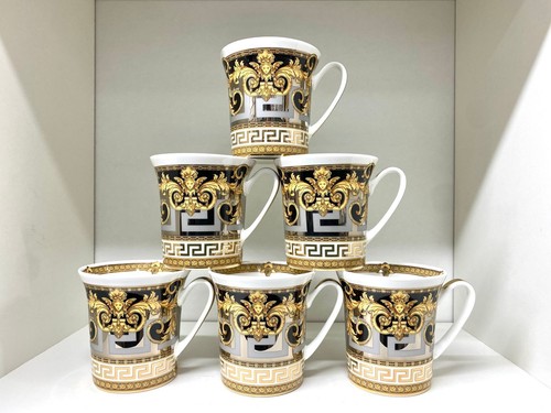 Prestige black gold coffee mug - black,