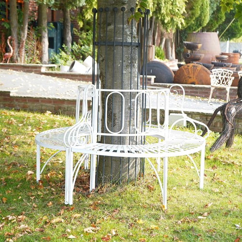 Garden round tree bench - garden,