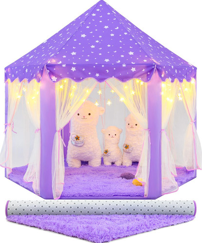 Purple princess tent with - purple,