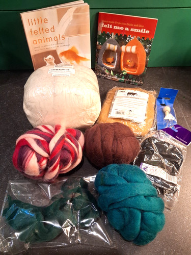 Felting wool lot - felting, &