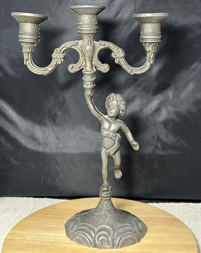 Vintage metal cherub armed - vintage, 3