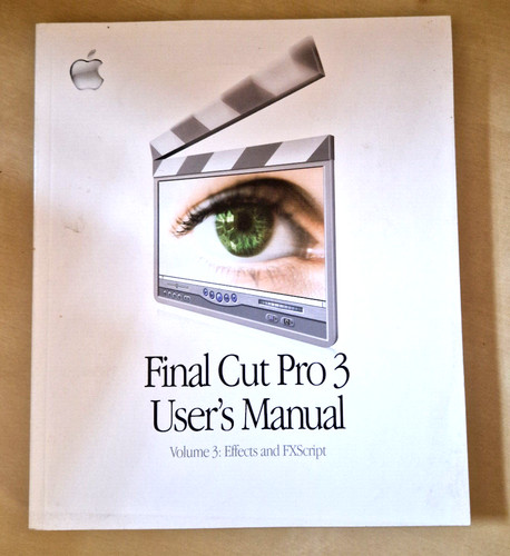 Final cut pro - cut, manual