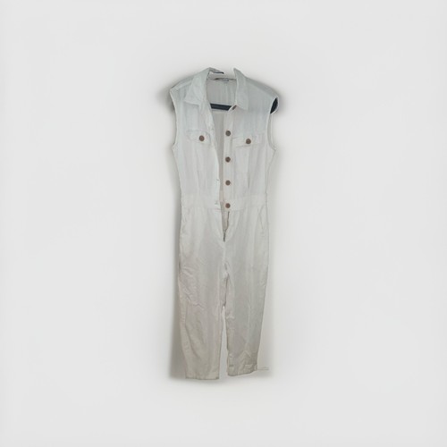 Zara white denim cotton - denim,