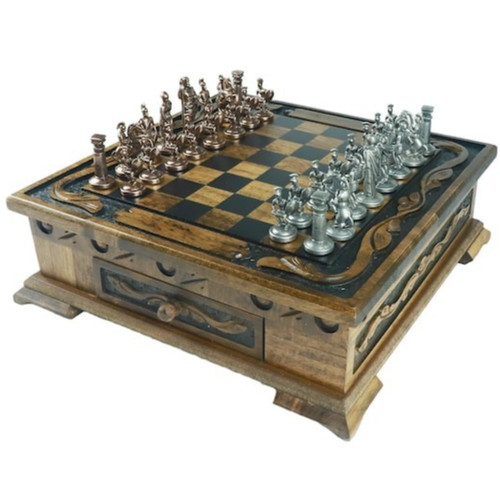 Antique roman chess set - roman,