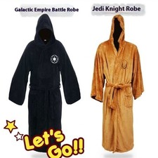 Jedi Knight Hooded Bathrobe - Star Wars Empire Logo Cloak Robe