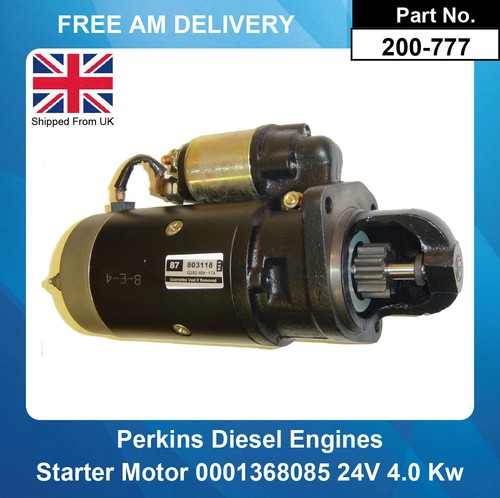 Starter motor for - starter, perkins