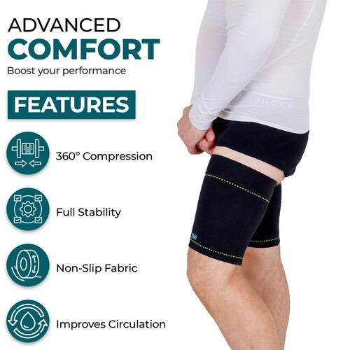 Thigh leg brace compression - leg,