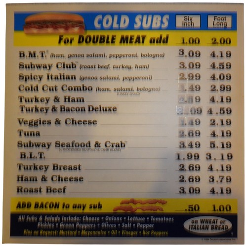 1994 subway restaurant cold - restaurant,