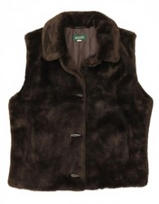 VINTAGE Womens Faux Fur Gilet
