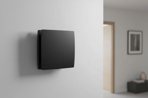 Black bathroom extractor - black, fan