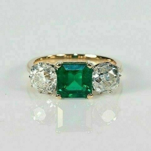 Asscher green emerald - ct,