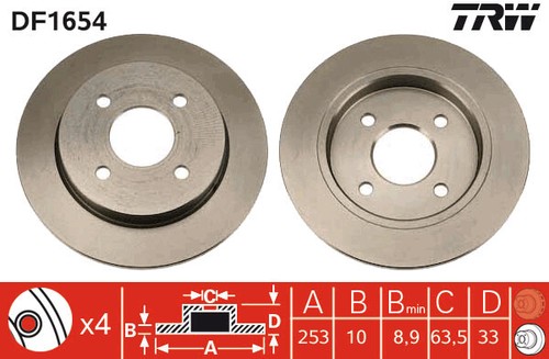 New brake disc for - 2x,