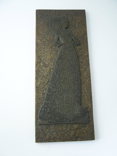 Facsimile brass rubbing - rubbing, plaque