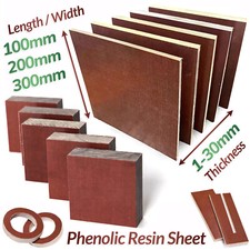 Bakelite Phenolic Resin Sheet Plate CNC Insulation Electrical Board 1-30mm Thick