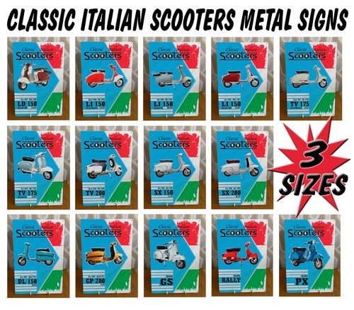 Lambretta scooter metal signs - lambretta,