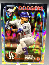 Andy Pages RC -  2024 Topps Chrome - Aqua RayWave 10/199 - Dodgers Rookie?