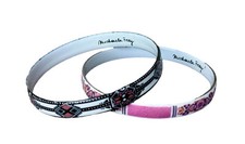 Michaela Frey Bangles 2 Fire Enamel Bracelet. Geometric- Small Diameter 6.5cm