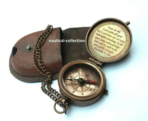 Antique vintage brass pocket - antique,