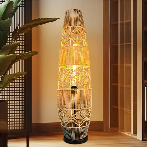 Hand woven floor lamp - hand-woven,
