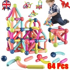64-Piece Magnetic Building