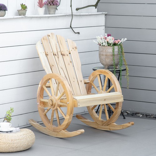 Wooden adirondack rocking - wooden,