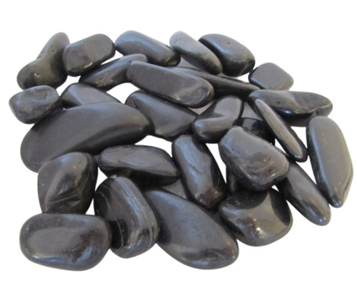 Black river polished stones - polished,