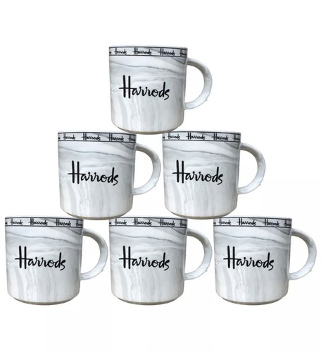 Harrods coffee mugs set 6 - harrods,