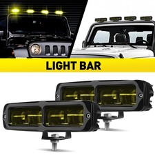 2X 6inch Yellow LED Work Light