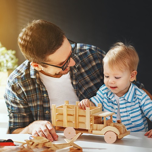 10pcs miniature wooden car - wooden,