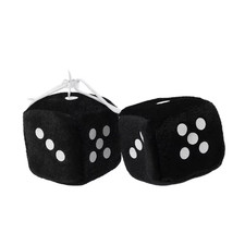 2PCS Auto Soft Fuzzy Dice Dots