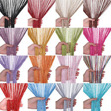 String Curtain Panels Door Voile Net Curtains Fly Screen & Room Divider