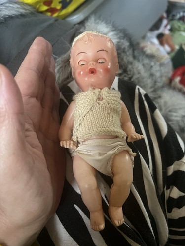 Vintage plastic baby doll - plastic,