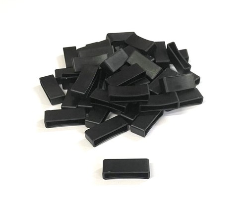 Nylon strap keepers - keepers, loops