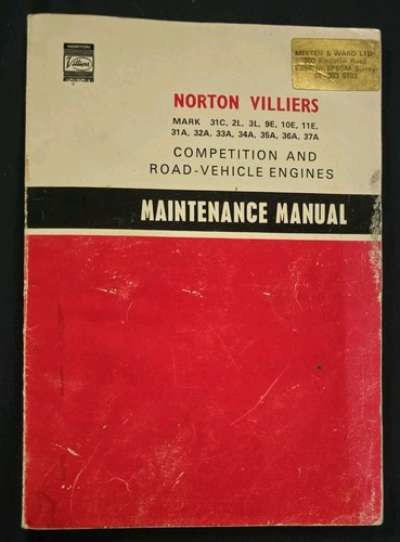 Original norton villiers - norton,