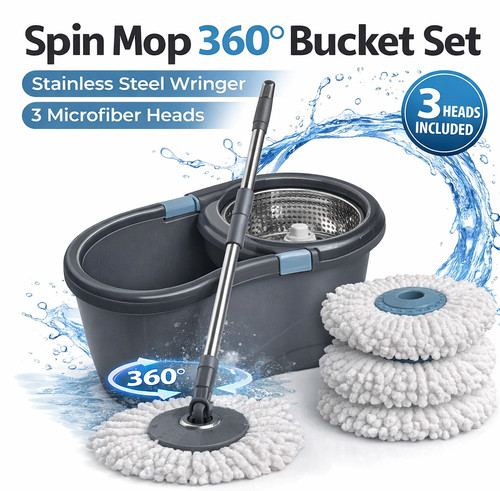 Spin mop bucket - spin, set