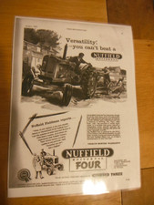 1959 NUFFIELD UNIVERSAL FOUR TRACTOR ADVERT (LAMINATED PHOTOCOPY)