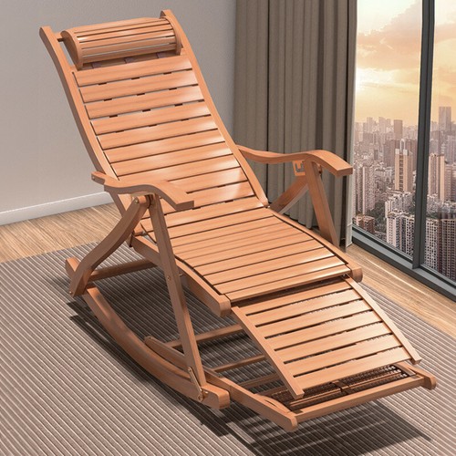 Foldable bamboo sun lounger - foldable,