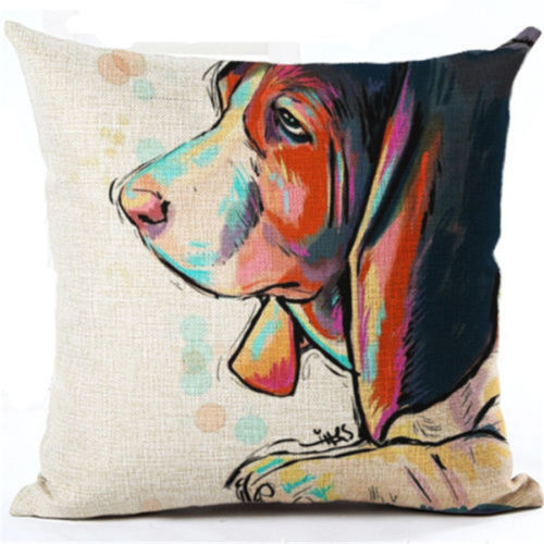 Basset hound dog art painting - dog,