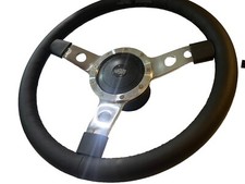 Hillman Imp    Quality 13 Inch  Leather Steering Wheel & Boss