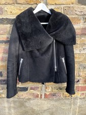 AllSaints Sheepskin Wrap Biker