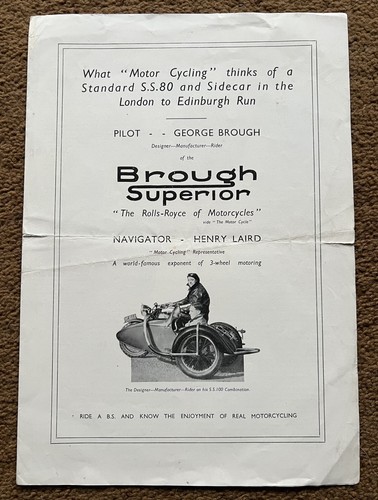 Brough superior motor cycle - superior,