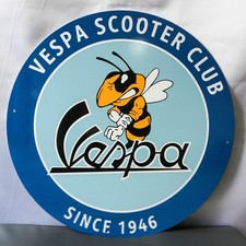 Vespa Scooter Club – Vintage Italian Scooter Sign – 50 cm (19.7”)