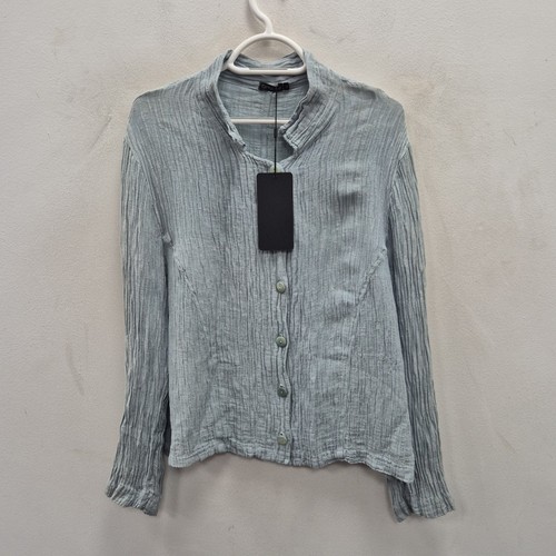 Grizas blue oversized crinkled - blue,