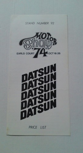 Datsun price list 1974 cherry - datsun,