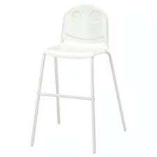 IKEA VILDGÅS Junior Chair White Kids Seat High Dining Chair Toddler Booster Furn