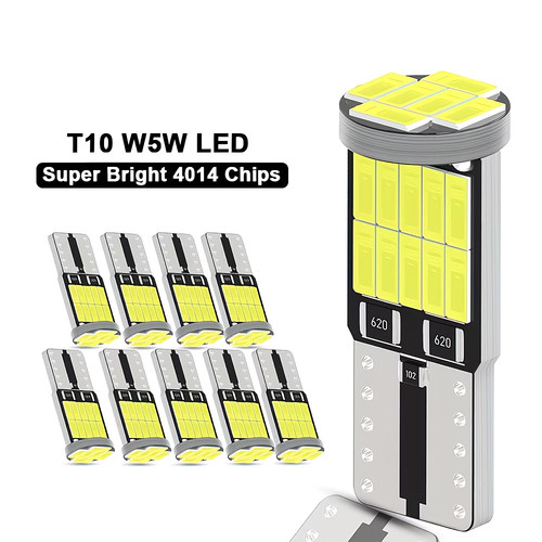 10x 501 t10 w5w - led, bulbs