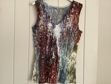 Chesca Vest Top  Crinkly Texture Size 1