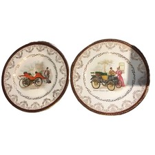Vintage Car Collectable Plate Twin Cars Plates